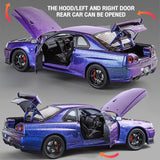 Nissan Skyline GT-R R34 1:24 Diecast Model Car