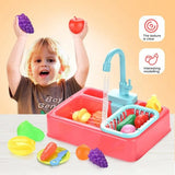 Kitchen Sink Toy Playset – Electric Dishwasher &amp; Water Basin