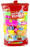 78 Pcs Building Block Bag – Creative Construction Toy for Kids