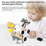 Wooden Busy Cube Sensory Fidget Toy for Toddlers