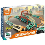 DIY Urban Rail Track Set with Toy Truck for Kids