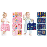 Montessori Busy Book for Toddlers – 4 Interactive Learning Pages