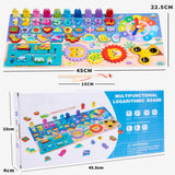 Multifunctional Logarithm Board Game – 8-in-1 Wooden Learning Toy for Kids