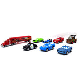 8-Piece Alloy Metal Pull-Back Mini Cars Set – Die-Cast Lightning McQueen Style Toy Cars