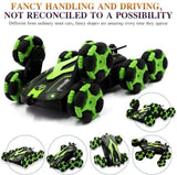 8-Wheel Stunt RC Car with 360° Flips & LED Lights