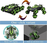 8-Wheel Stunt RC Car with 360° Flips & LED Lights