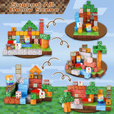 Magnetic Building Block Cubes – Pixel World Style, 100 Pieces