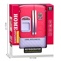 Mini Refrigerator Toy with pull-out drawer storage
