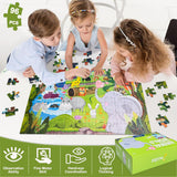 96 Pcs Animal Puzzle Set for Kids – Random Design