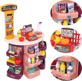 Kids Grocery Store Playset with Cash Register & Scanner