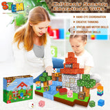 Magnetic Building Block Cubes – Pixel World Style, 100 Pieces