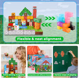 Magnetic Building Block Cubes – Pixel World Style, 100 Pieces