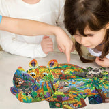 287 Pieces Animal Shaped Jigsaw Puzzle for Kids – Wildlife Design