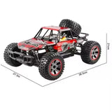 1:10 Large 4WD RC Monster Truck – High-Speed Off-Road with LED Lights