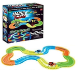 220 Pieces Glow in the Dark Race Track Set with LED Racing Car