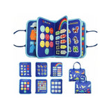 Montessori Busy Book for Toddlers – 4 Interactive Learning Pages