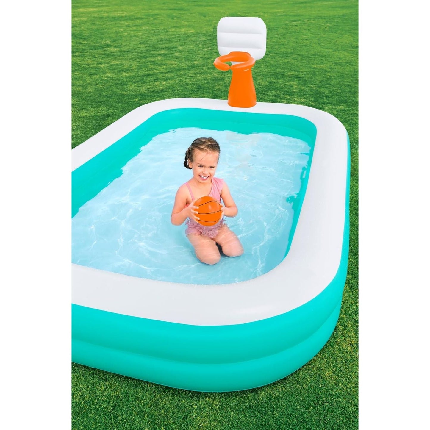 Basketball Dunk n Splash Pool 8ft | Kids Play Pool