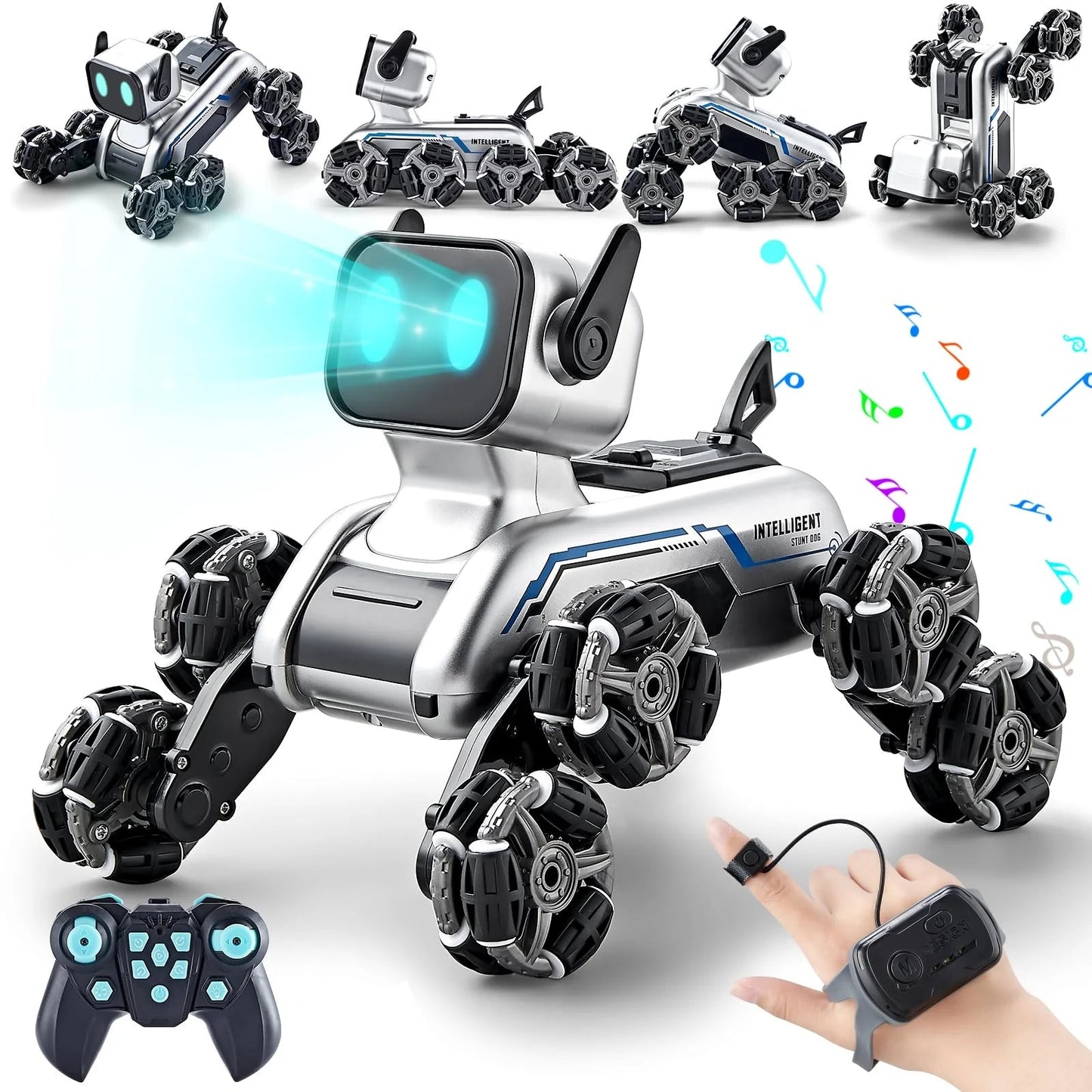 RC robot dog toy 360 degree stunts and water spray mist feature for kids Pakistan