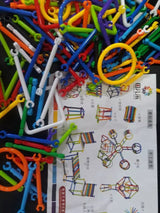 Sticks Block Set for Kids – 246 Pcs Flexible Building Toy
