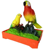 Voice Control Bird Cage Toy with Lights & Music for Kids