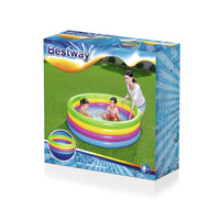 BESTWAY 4 Ring Rainbow Kids Pool 5ft | Large Inflatable Pool