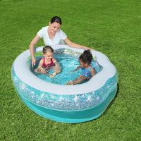 BESTWAY Sparkle Shell Kids Pool 4.11ft | Inflatable Splash Pool