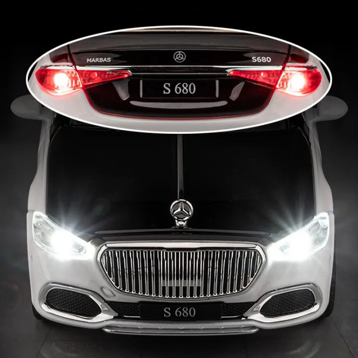 KT Mercedes Maybach S680 Die-Cast Engine Bay Hood Open Detail