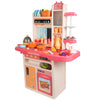 96-Piece Kids Kitchen Playset with Spray, Light & Sound – Pretend Play Cooking Set