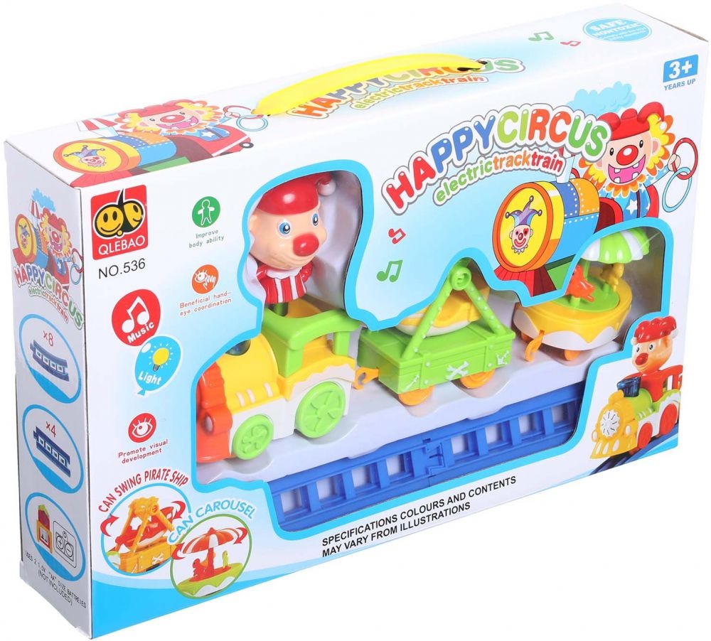 Happy Circus Electric Train Track Set for Kids