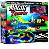 220 Pieces Glow in the Dark Race Track Set with LED Racing Car