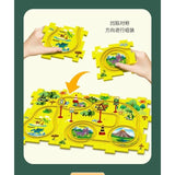 Rail Car Track Puzzle Set – 25 Pcs Build Your Own Railway