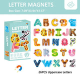 Animal Alphabet Fridge Magnets Set – A to Z Letters for Kids