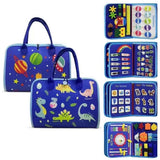 Montessori Busy Book for Toddlers – 4 Interactive Learning Pages