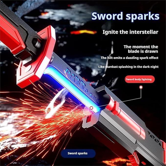 Kids LED sword toy with smoke sparks Eid gift Pakistan