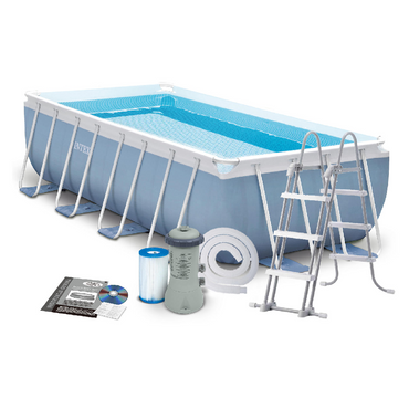 INTEX Rectangular Prism Frame Pool 13ft | Family Pool