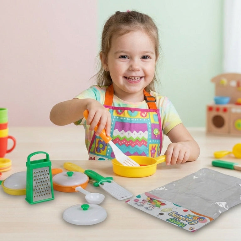 Happy Cooking Kitchen Set Toy for Kids - child pretend play