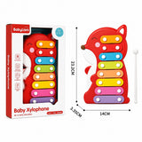 Cute Animal Baby Piano Xylophone Musical Toy with Mallet