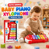Cute Animal Baby Piano Xylophone Musical Toy with Mallet