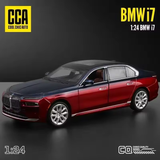 BMW i7 1:24 Diecast Model Car – Opening Doors & Display Base