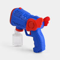 Electric bubble gun toy with light for kids close up