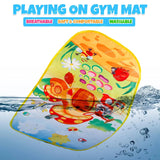 Baby Piano Play Gym Mat with Hanging Toys for Tummy Time