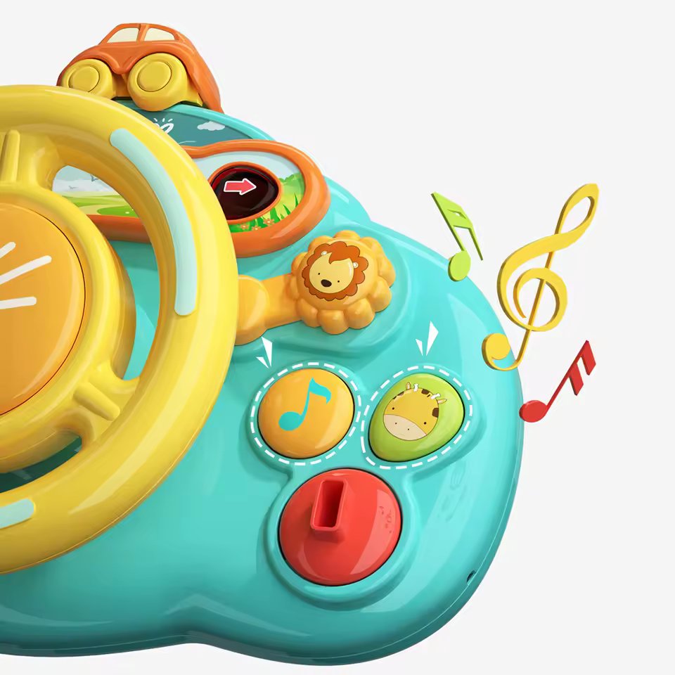 Little Driver Steering Wheel Toy with Lights & Sounds for Kid