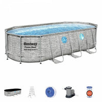 BESTWAY Pool with Window 18ft | Power Steel Frame Pool