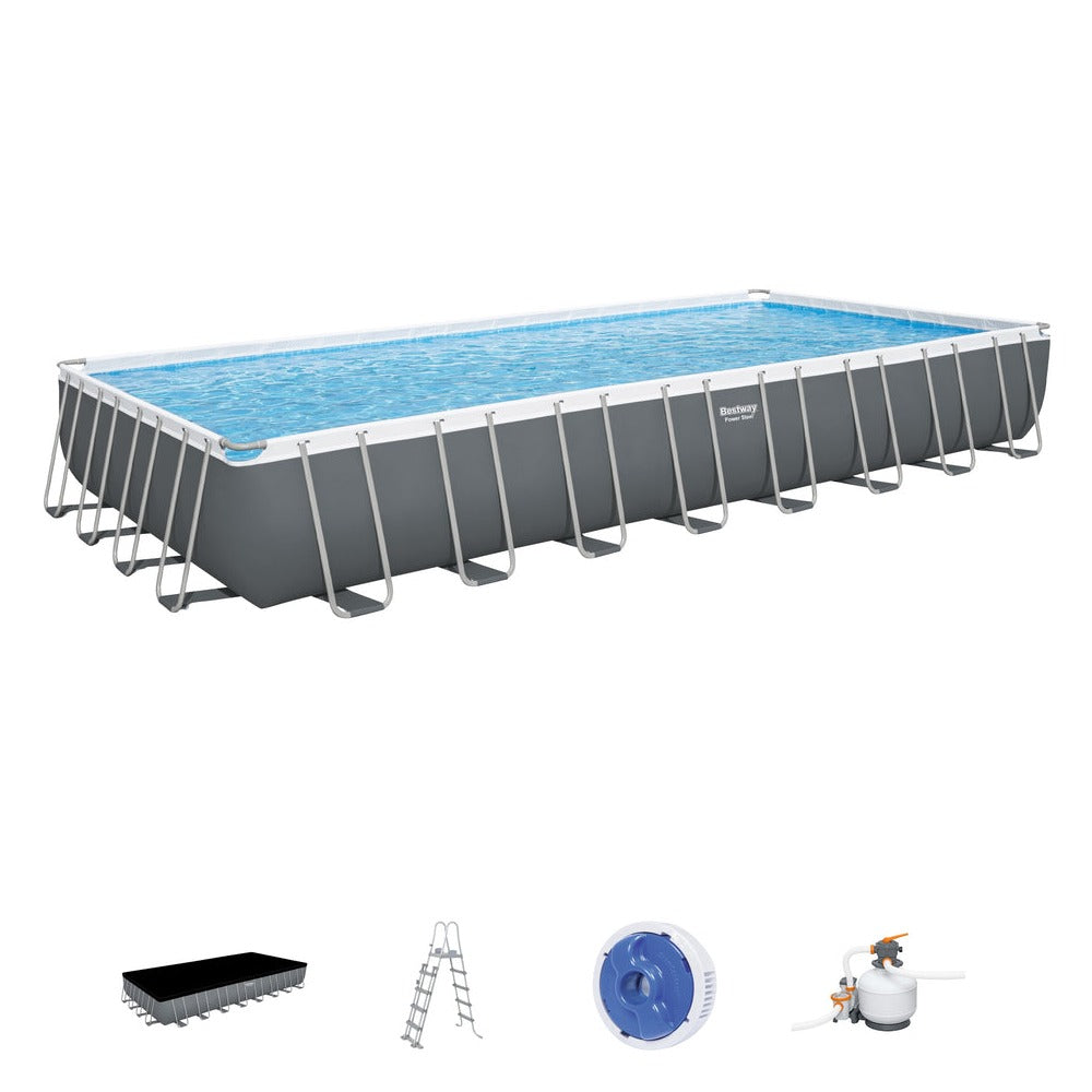 BESTWAY Steel Frame Pool 31ft | Extra Large Pool