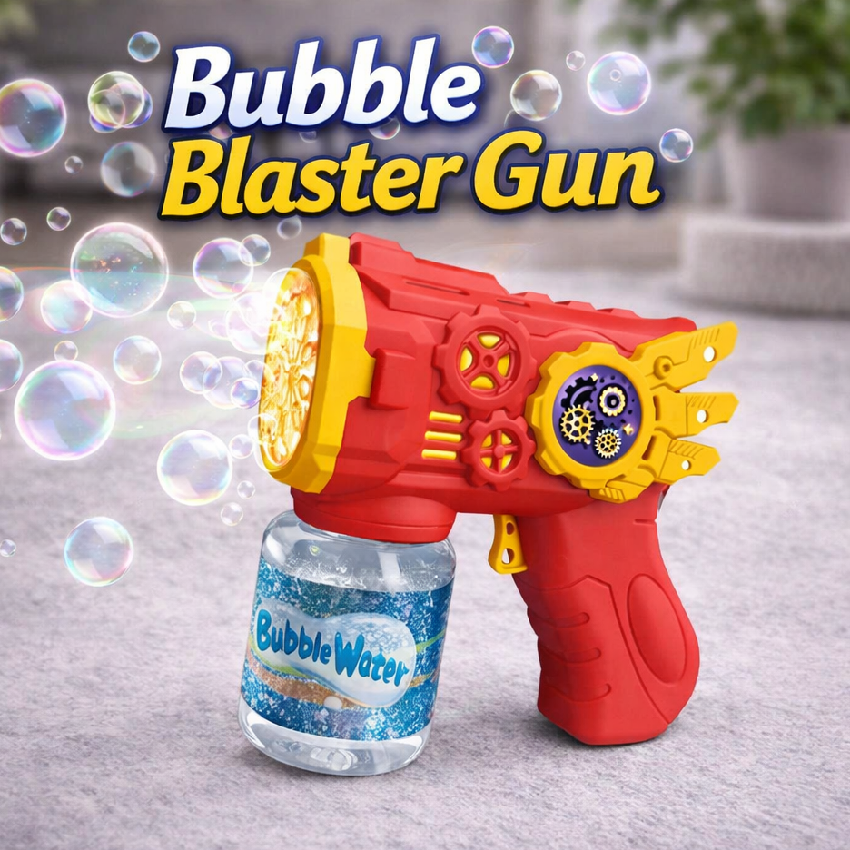 Electric bubble maker toy one button operation