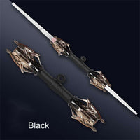 Dual Head Rotate Sword with Spark Lights - Telescopic LED Lightsaber Pakistan
