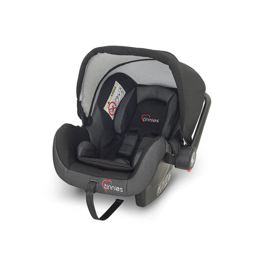 Baby Carry Cot & Car Seat – Black, Wide Seat