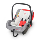 Baby Carry Cot 2-in-1 Car Seat & Rocker with Fabric Seat – Red