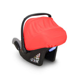 Baby Carry Cot 2-in-1 Car Seat & Rocker with Fabric Seat – Red