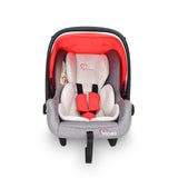 Baby Carry Cot 2-in-1 Car Seat & Rocker with Fabric Seat – Red